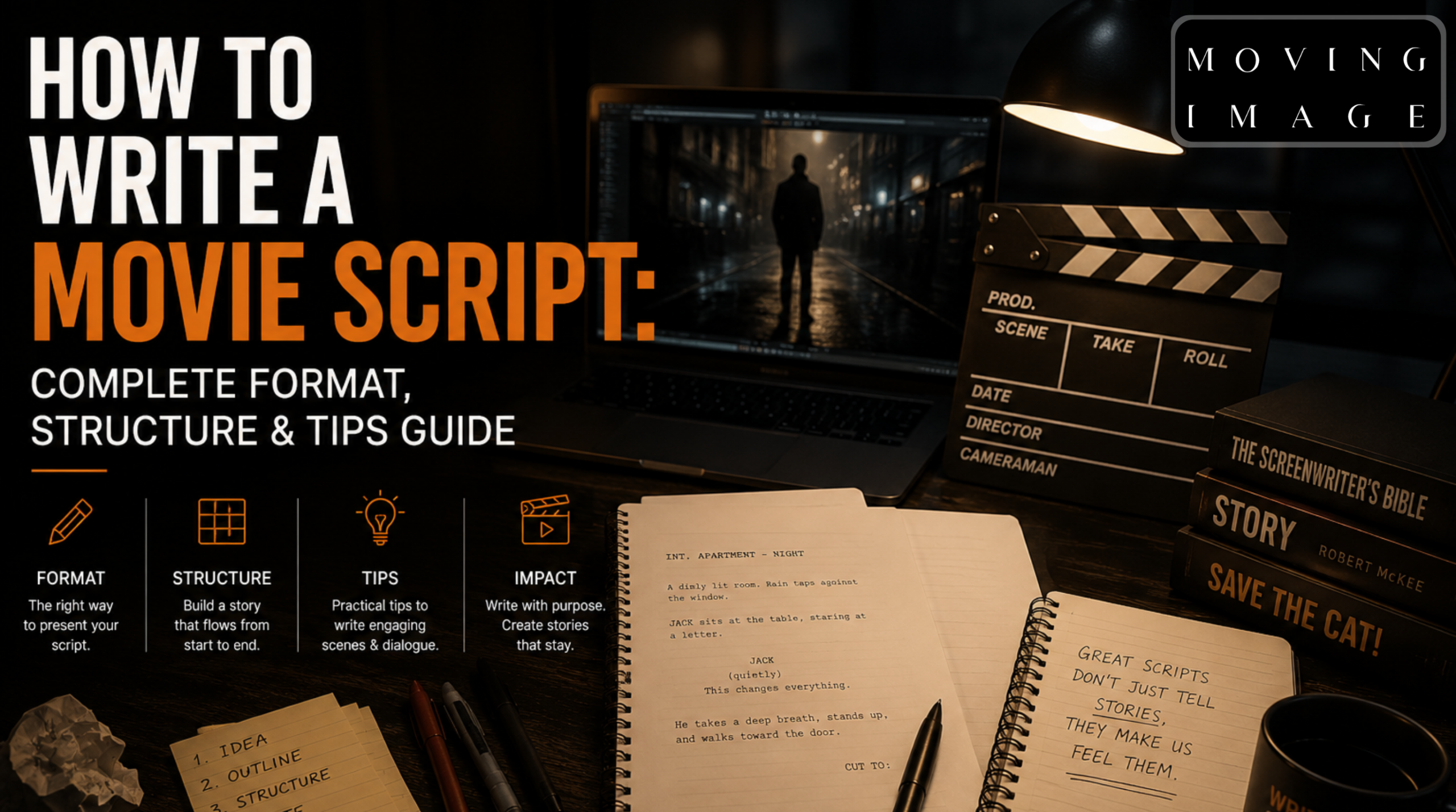 How to Write a Movie Script Complete Format, Structure & Tips Guide - MOVING IMAGE