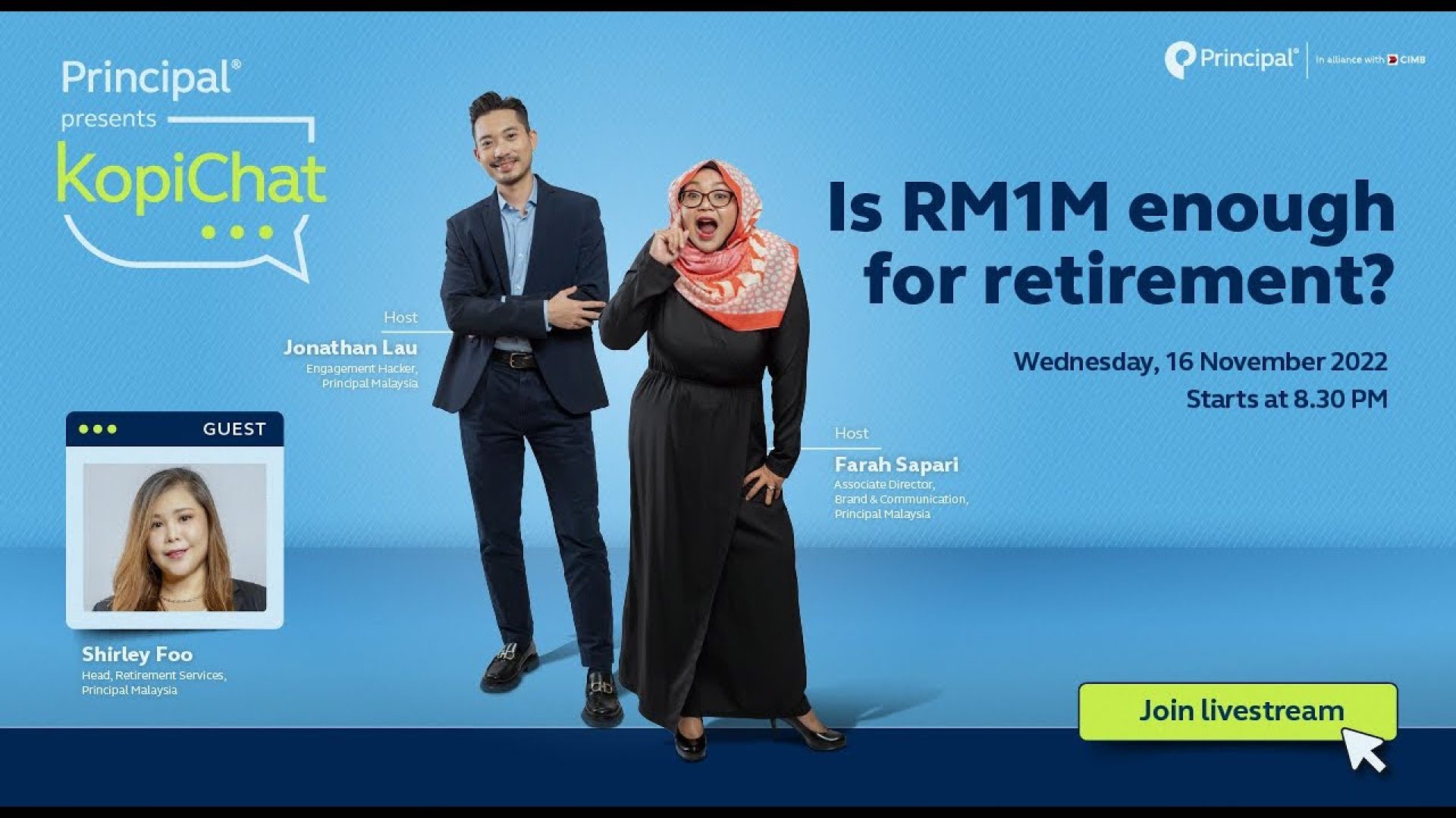 Principal LIVE - Is RM1M Enough for Retirement?