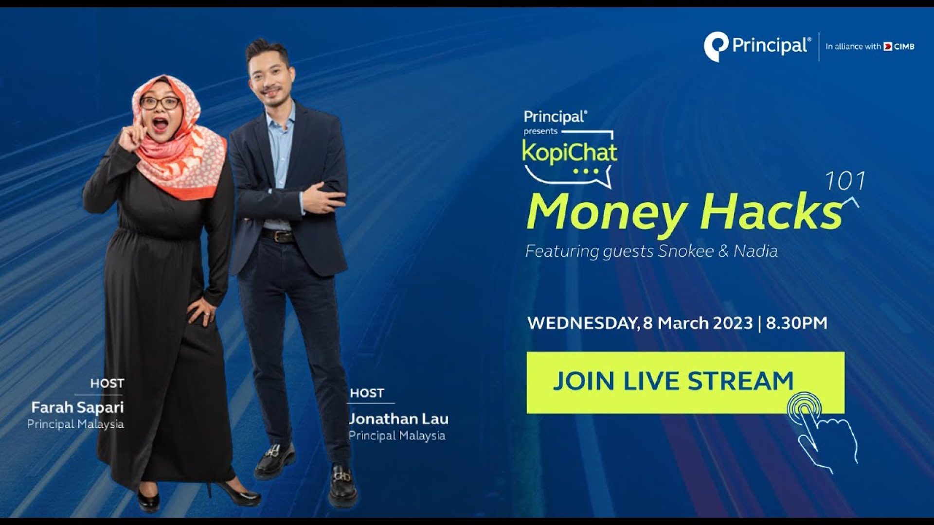 Principal LIVE - #KopiChat Money Hacks 101